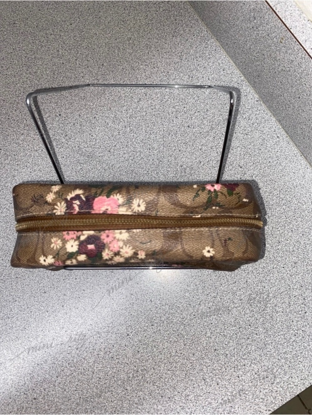 Coach Evergreen Floral Small Boxy Cosmetic Case EUC - Picture 11 of 15